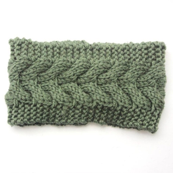 **ZOE* Green Handmade Woven Fashion Headband - Picture 1 of 6